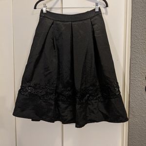 Full Skirt with Lace Detail